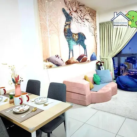 Mosaic Southkey 2 Plus 1 Bedroom Near To Mid-Valley Mega Mall By Gdragon Homestay Johor Bahru Exterior photo
