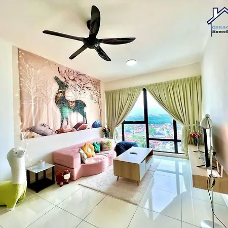Mosaic Southkey 2 Plus 1 Bedroom Near To Mid-Valley Mega Mall By Gdragon Homestay Johor Bahru Exterior photo